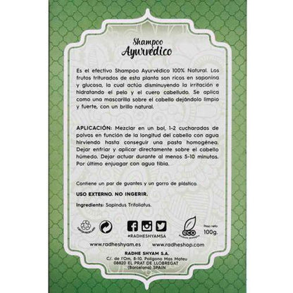 Champô Ayurvédico Aritha Rhade Shyam