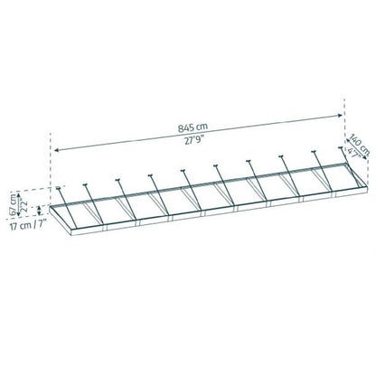Cobertura de porta Sophia XL 140x845 cm opala Canopia
