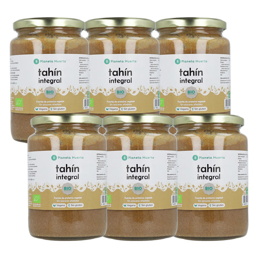 Embalagem com 6x Tahin ECO Integral Planeta Huerto 700 gr