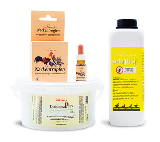 Pack Adiós Piojos - Productos Naturales Para Desparasitar Aves De Corral - Elimina El Piojo De Las Gallinas - Grande_0