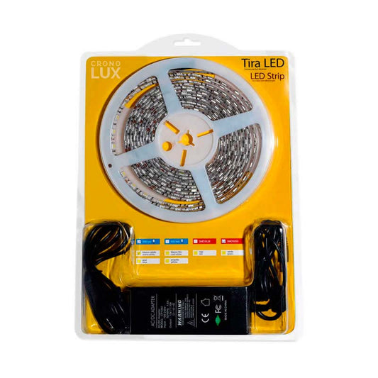 Kit Tira Led Flexible Smd5050, 5m (60 Led/m) - Ip65, Blanco Cálido_0