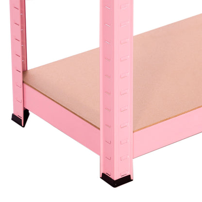 Pack 2 Estanterías Metálicas Con 4 Baldas Ajustables 148x60x30cm 240kg O91_3