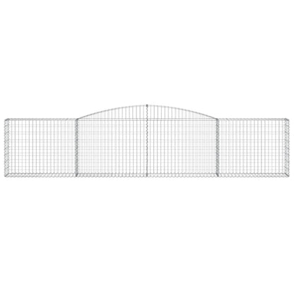 Cestas De Gaviones 20 Uds Forma De Arco Hierro 400x30x80/100 Cm_3