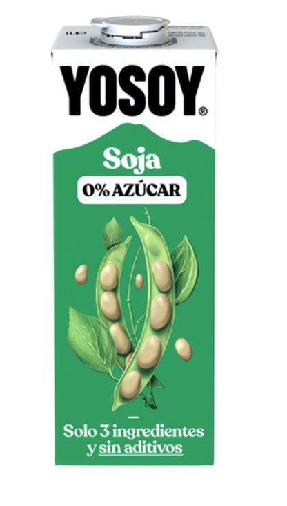 Bebida de Soja sin azúcar YOSOY 1L