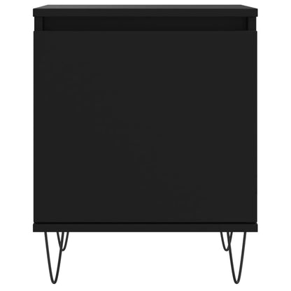 Mesitas De Noche 2 Uds Madera De Ingeniería Negro 40x30x50 Cm_3