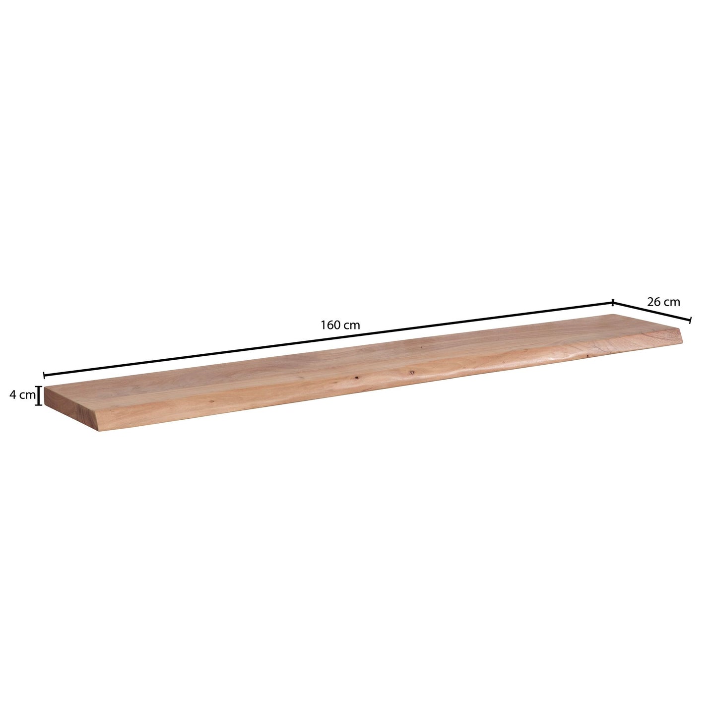 Estantería De Pared 160 Cm En Madera Maciza De Acacia_3