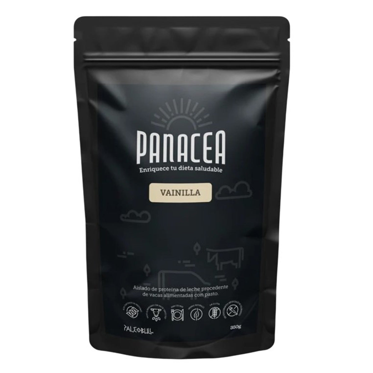 Paleobull Panacea Whey Protein Isolado Sabor Baunilha 350 g