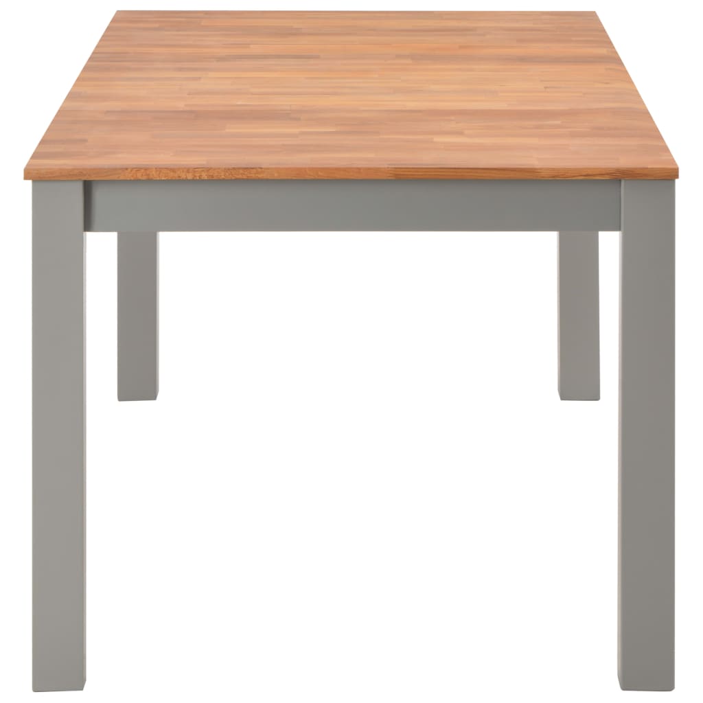 Mesa De Comedor Madera Maciza De Roble 180x90x74 Cm_1