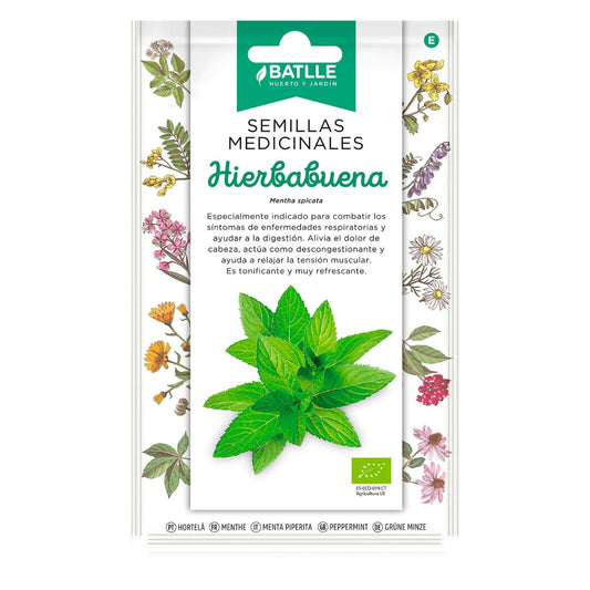 Sementes de hortelã-pimenta orgânicas medicinais Batlle
