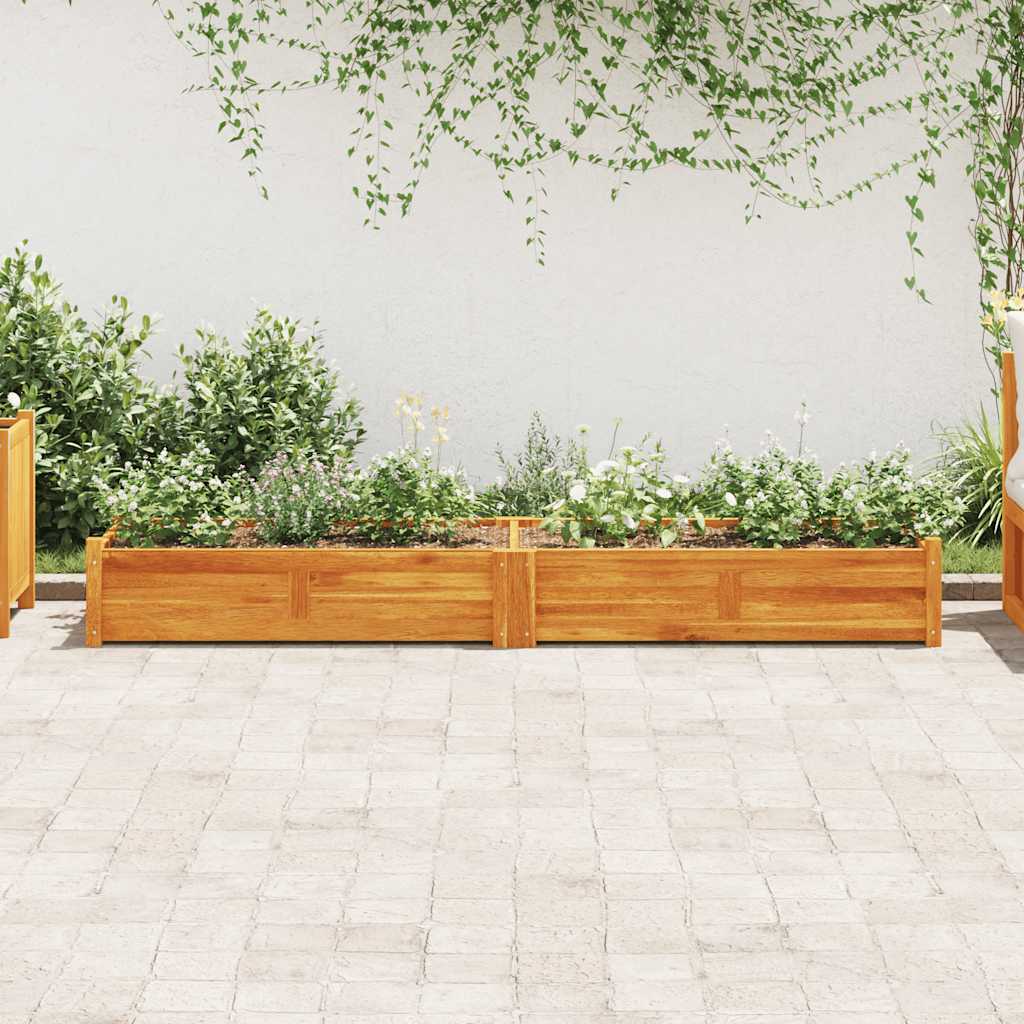 Arriate De Madera De Acacia 200x50x25 Cm_2