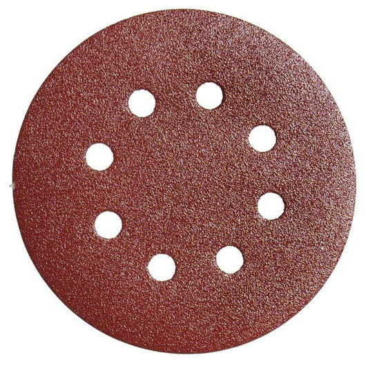 Lija Recambio Velcro Disco Ø 125 Mm. Con Agujeros Grano 240 (10 Piezas)_0