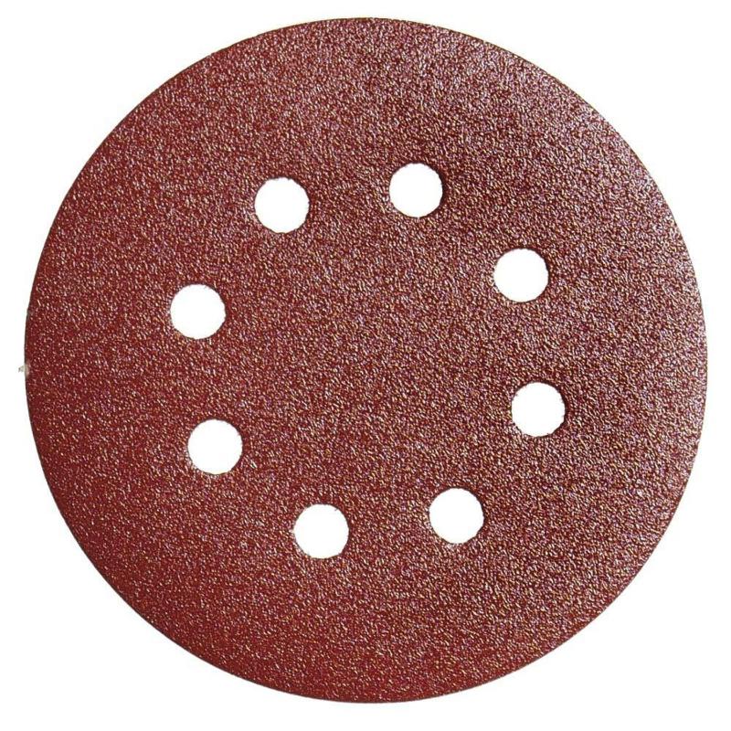 Lija Recambio Velcro Disco Ø 125 Mm. Con Agujeros Grano 240 (10 Piezas)