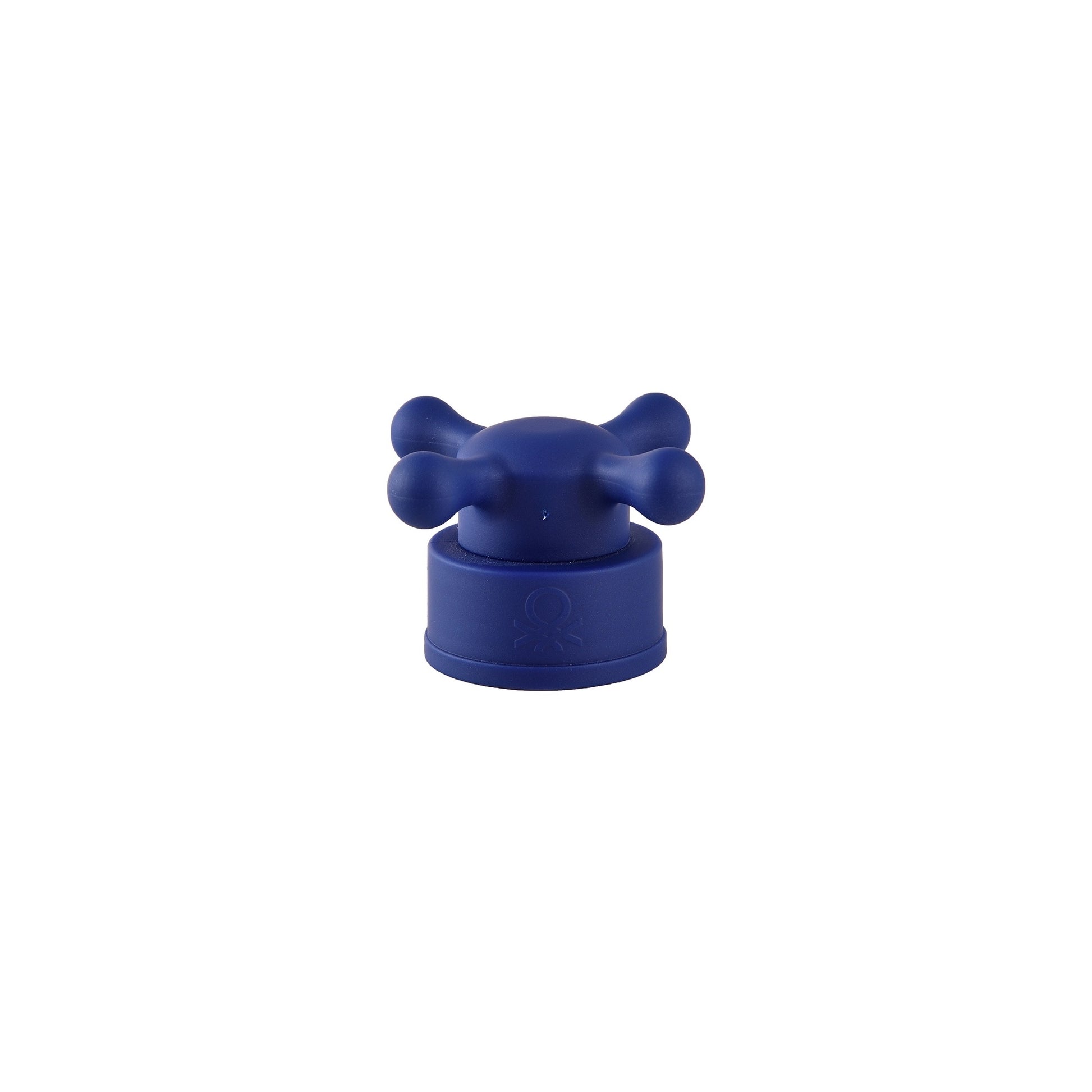 Botella De Agua 500ml Borosilicato Funda Azul Y Tapa De Grifo Rainbow Be_4