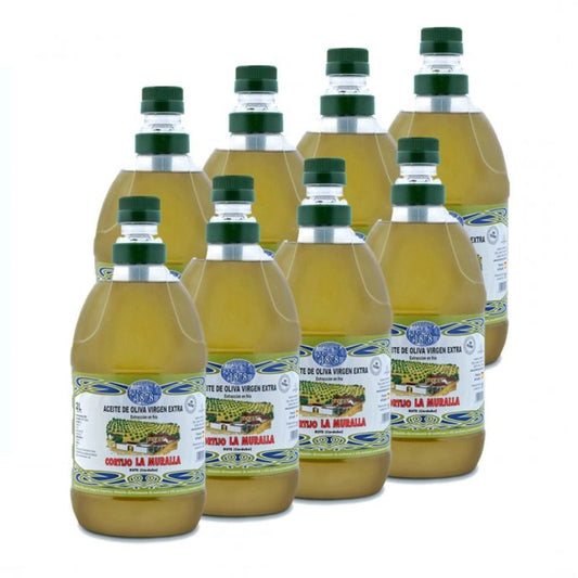Cortijo La Muralla | Aceite De Oliva Virgen Extra | Variedad Arbequina | Botella 2 L (caja de 8)_0
