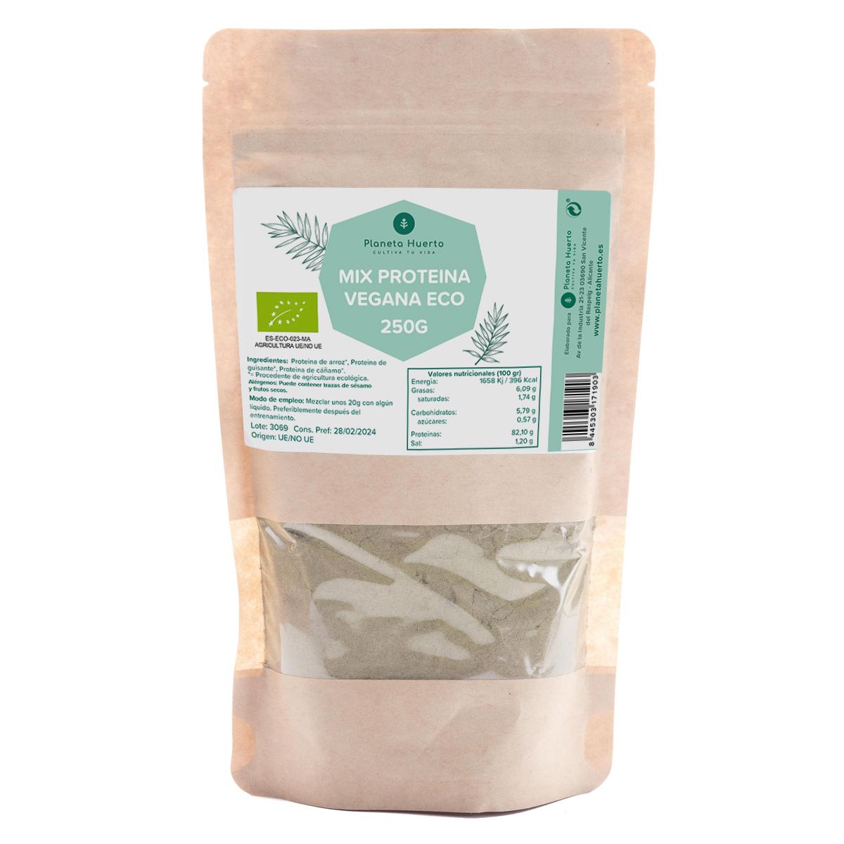 Mix de proteína vegan Planeta Huerto para atletas 250g