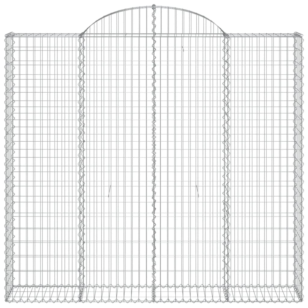 Cestas De Gaviones 4 Uds Forma De Arco Hierro 200x50x180/200 Cm_3