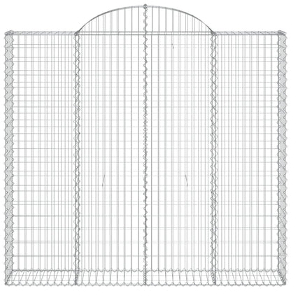 Cestas De Gaviones 5 Uds Forma De Arco Hierro 200x50x180/200 Cm_3