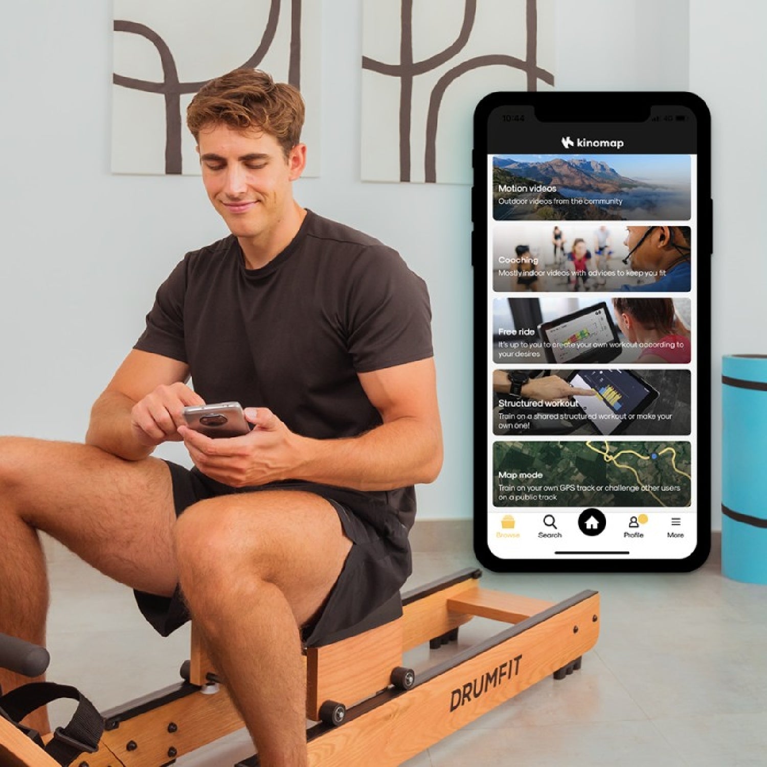 Cecotec Remos De Agua Drumfit Rower 20000 Neptuno Wood Cecotec_3