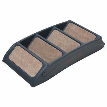 Escalera Para Perros Plegable De 4 Peldaños Gris Oscuro_5