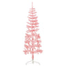 Vidaxl Meia árvore de Natal artificial com suporte cor-de-rosa 150 Cm