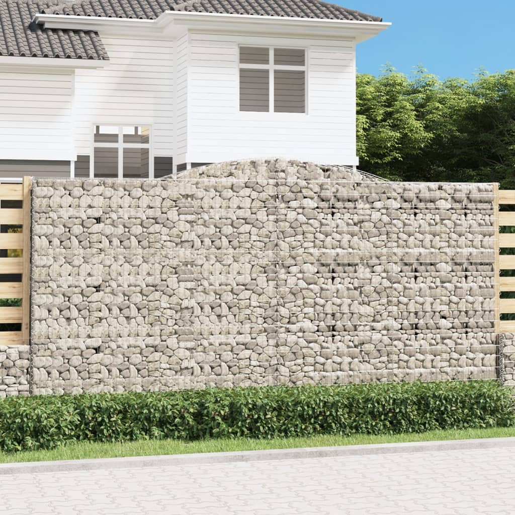Cestas De Gaviones 7 Uds Forma De Arco Hierro 400x50x200/220 Cm_1