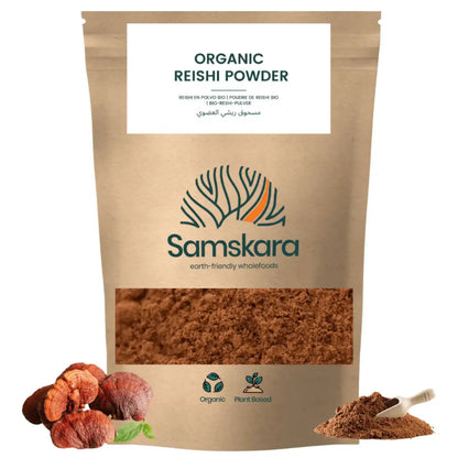 Reishi En Polvo Bio - 100g | Complejo De Hongos Ecológico Vegano Para Café Y Smoothies, 100% Natural, Sin Gluten_0