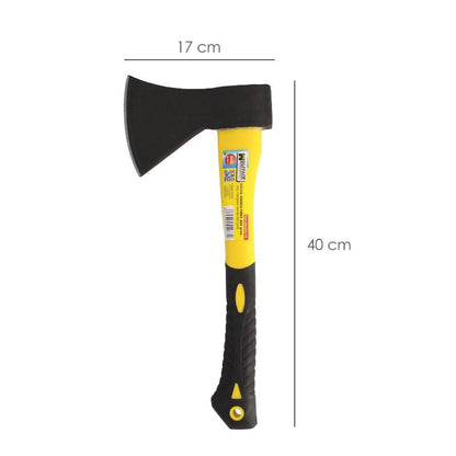 Hacha Cabeza 800 Gramos Forjada, Con Mango De Fibra De Vidrio, Hacha Leña, Hacha Ramas, Ligera Y Resistente