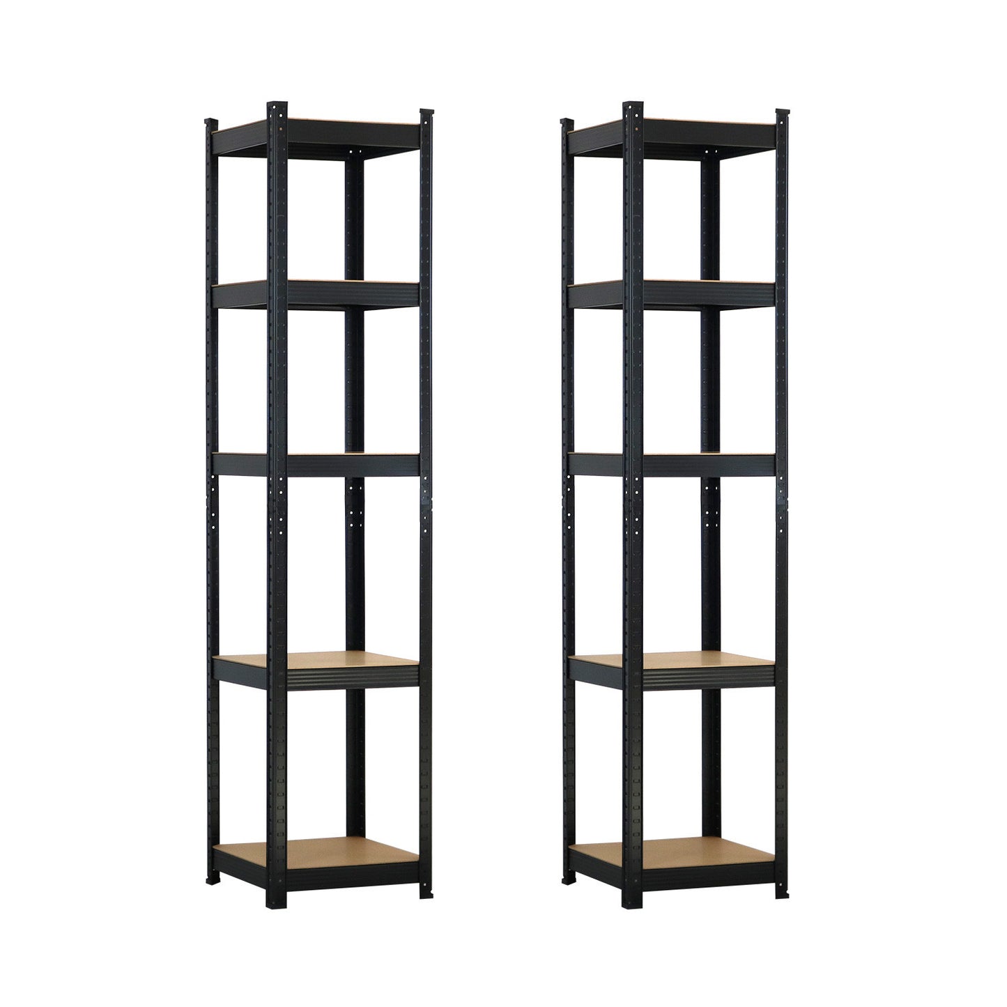 Pack 2 Estanterías Modulares Con 5 Baldas Ajustables 180x40x40cm 175kg O91_0