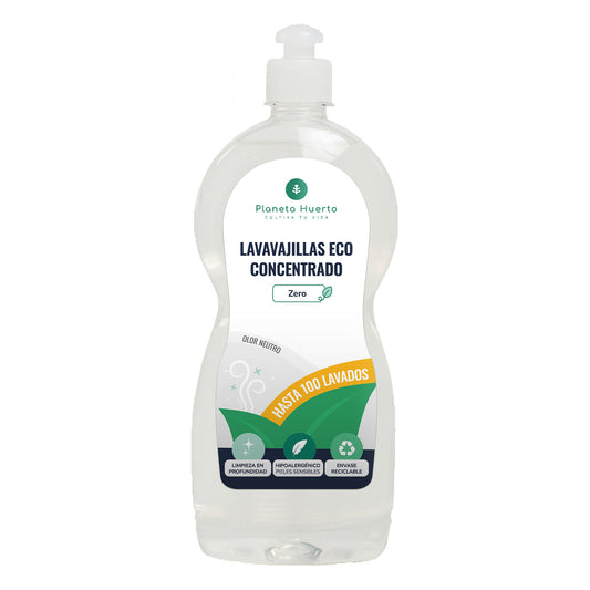 Máquina de lavar loiça manual hipoalergénica e sem fragrância ECO Planeta Huerto 750 ml