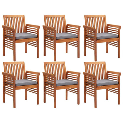 Vidaxl Set Comedor De Jardín 7 Pzas Y Cojines Madera Maciza De Acacia_3