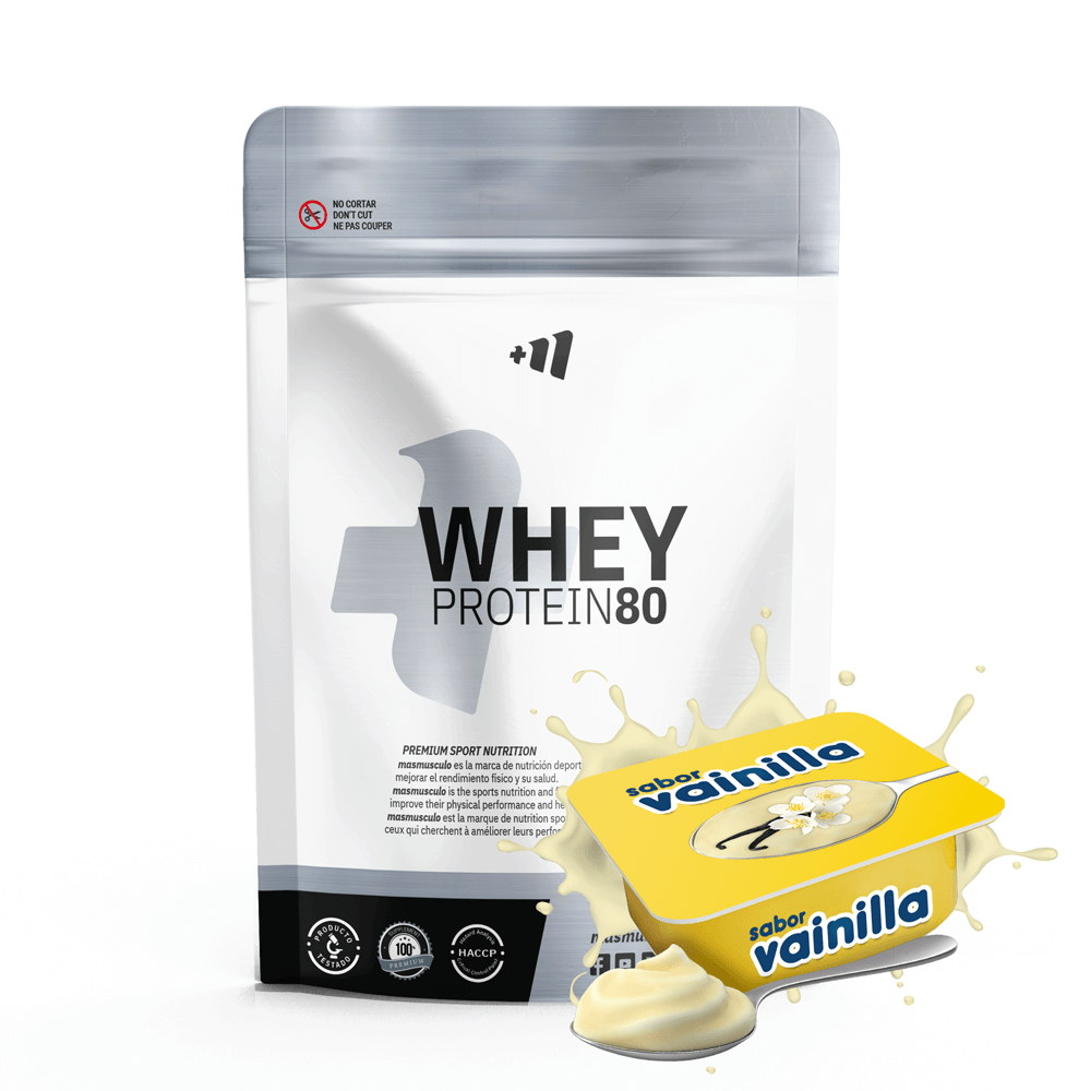 Whey Protein80 - 1kg - Natillas De Vainilla - Aumenta La Masa Muscular - Masmusculo_0