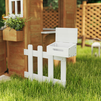 Outsunny Casita Infantil Exterior De Madera 205x119x140cm Para +3 Años Natural_3