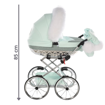 Carro De Muñecas Hand Craft Glitter Satin Classic Mint / Silver_3