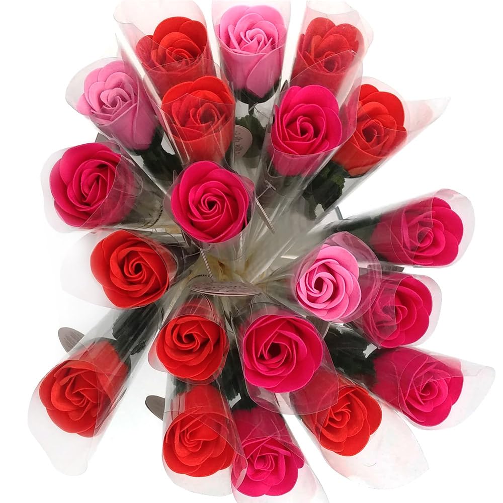 12 Rosas Con Pétalos De Jabón Aromático Para Baño Relax (roja) - Regalo Original Para Días Especiales - Aroma Atalcado_5