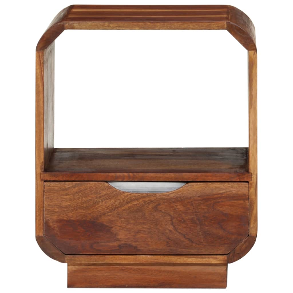 Mesitas De Noche Cajón 2 Uds Madera Maciza Sheesham 40x30x50 Cm_2
