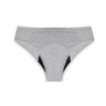 Cueca menstrual My Alma em algodão orgânico e bambu, cinzento, tamanho M