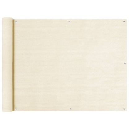Vidaxl Toldo Para Balcón Hdpe Crema 90x500 Cm_0