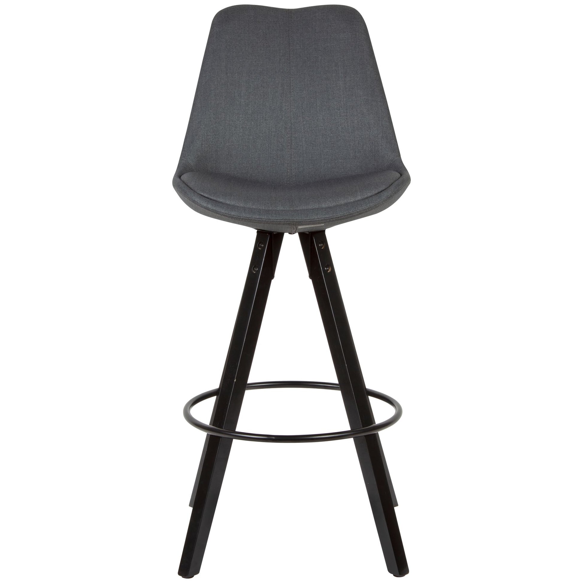 Juego De 2 Taburetes De Bar Antracita / Negro_2