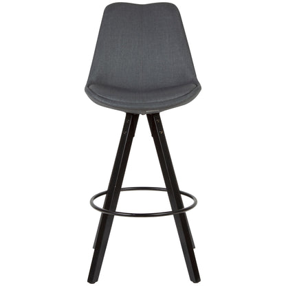 Juego De 2 Taburetes De Bar Antracita / Negro_2