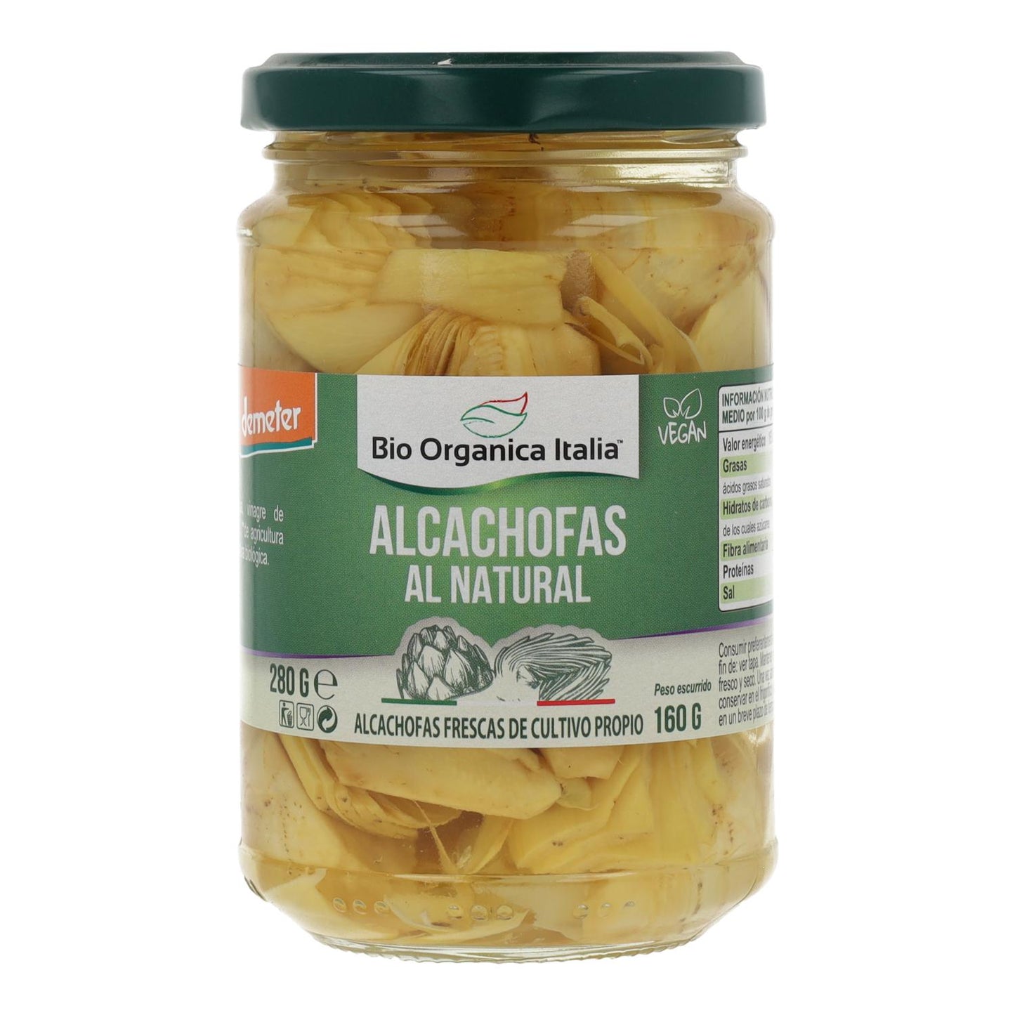 Alcachofras Naturais Demeter Bio Organica Italia 280 gr