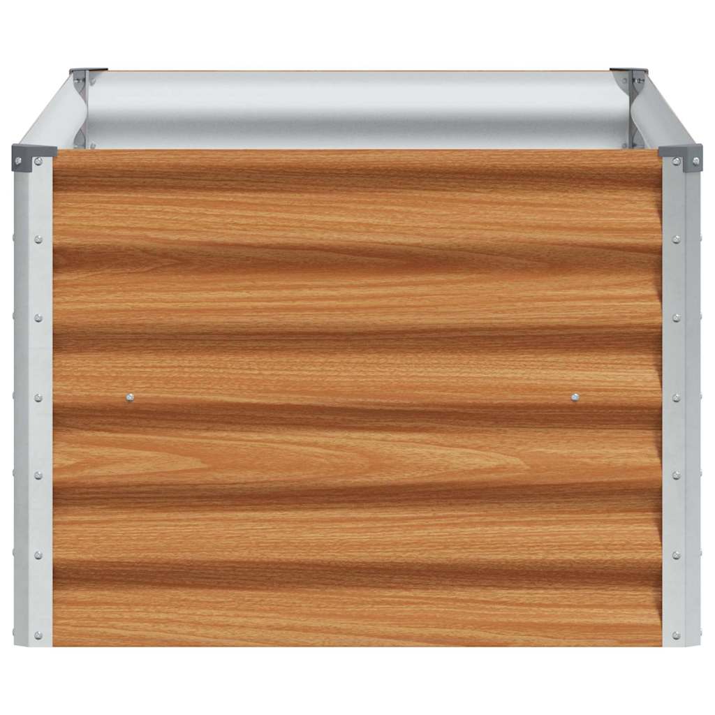 Arriate Elevado Marrón Claro 98 X 50 X 36 Cm Acero Galvanizado_5