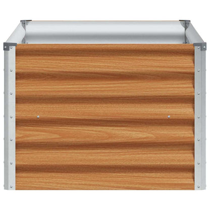 Arriate Elevado Marrón Claro 98 X 50 X 36 Cm Acero Galvanizado_5