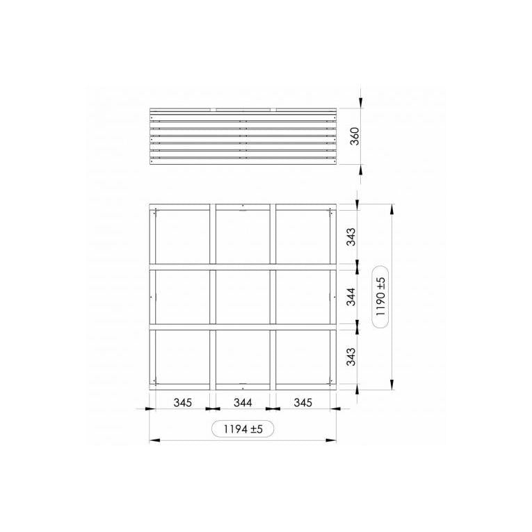 Basil Horizon 120 Jardim Quadrado