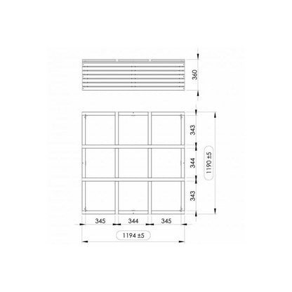 Basil Horizon 120 Jardim Quadrado