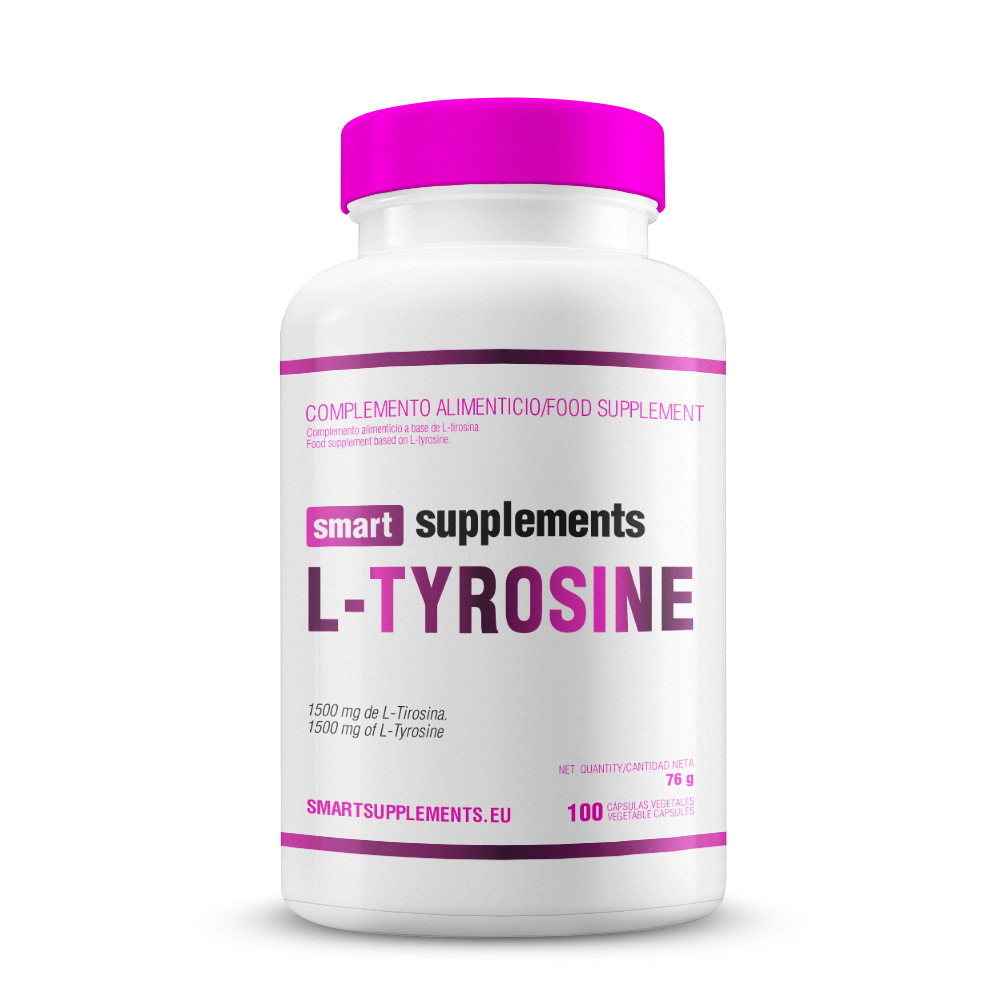L-tyrosine (l-tirosina) 1500mg - 100 Cápsulas Vegetales - Aminoácidos - Smart Supplements_0