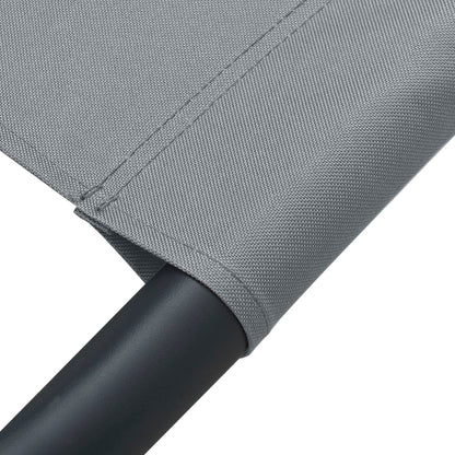 Vidaxl Tumbona De Acero Gris 200x90 Cm_5