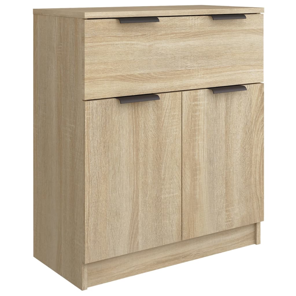Aparador De Madera Contrachapada Color Roble Sonoma 60x30x70 Cm / Vetonek_5