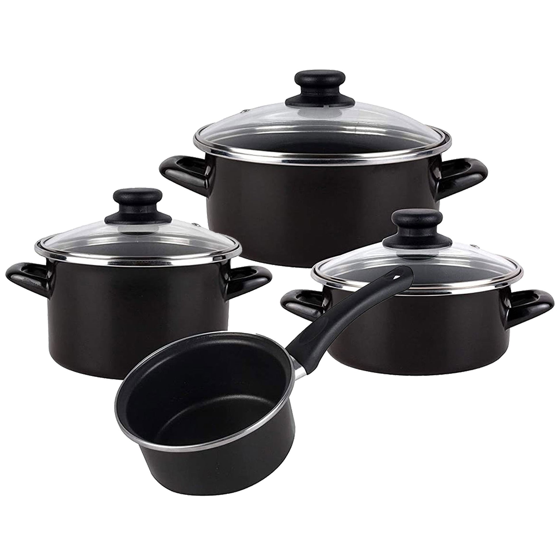 Bateria De Cocina 7 Piezas Magefesa Kenia De Acero Vitrificado Con Juego De Sartenes (20/24/28 Cm) San Ignacio Energy De Aluminio Forjado_5