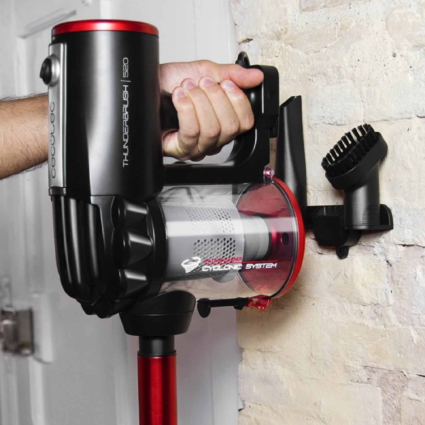 Cecotec Aspiradora Vertical 2 En 1 Con Cable Thunderbrush. 600 W Escoba Y De Mano Tecnología Ciclónica Sin Bolsa Filtro_2
