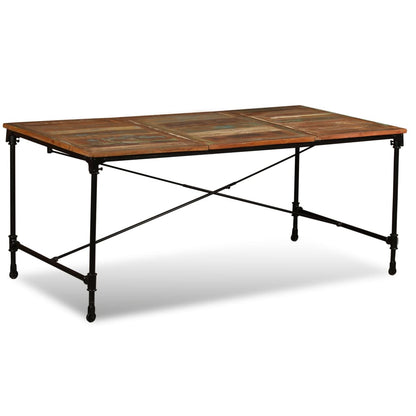Mesa De Comedor De Madera Maciza Reciclada 180 Cm_2